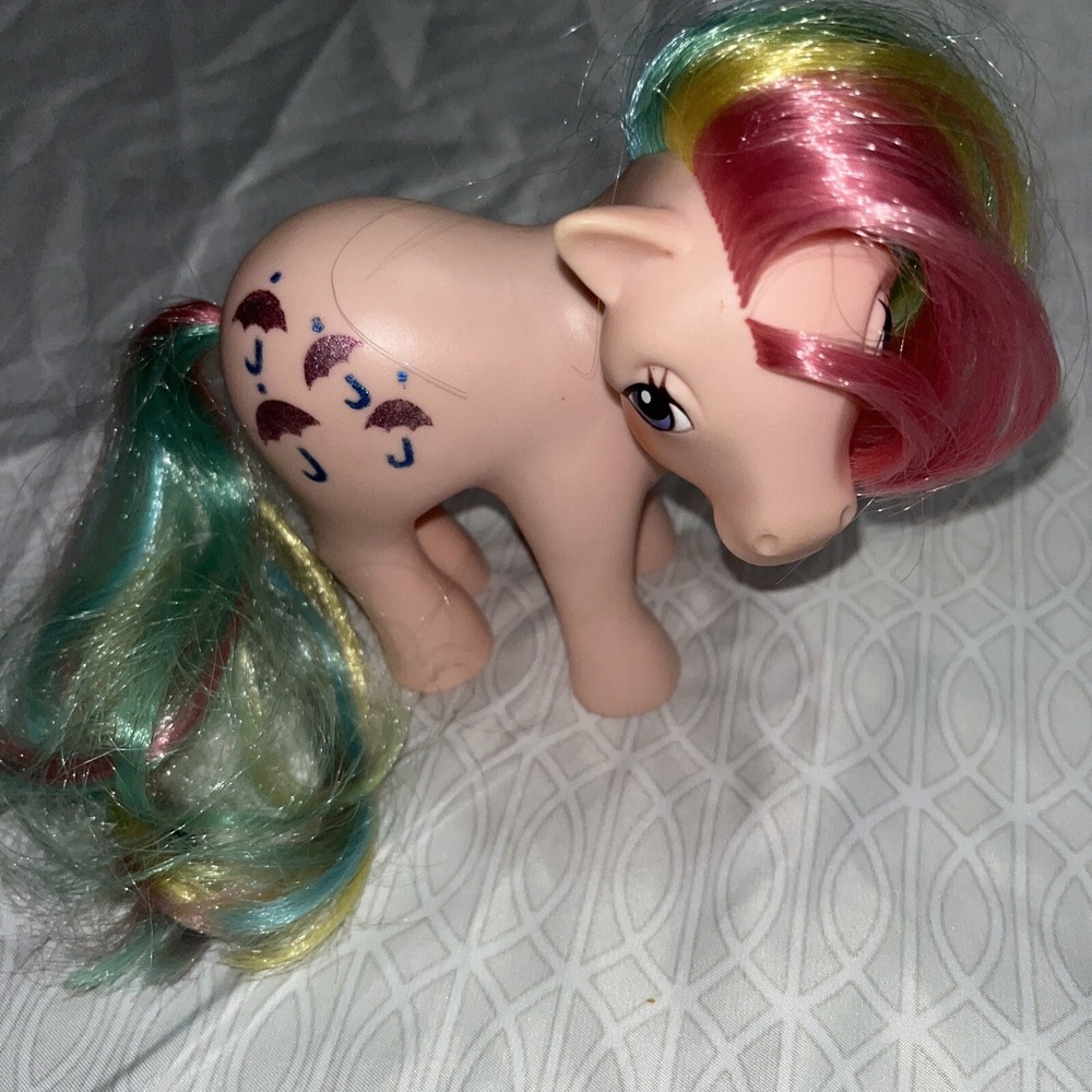 PARASOL ~‎ Rainbow ~ Vintage ~ My Little Pony ~ G1 ~ 1980s MLP